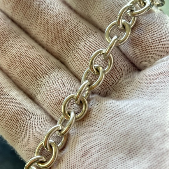 Tiffany & Co. Sterling silver Round tag Bracelet 5-5.5" XS - Picture 2 of 8